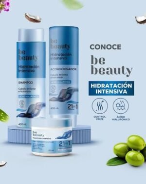 Kit Hidratación Intensiva Be Beauty (Shampoo, Acondicionador y Tratamiento)